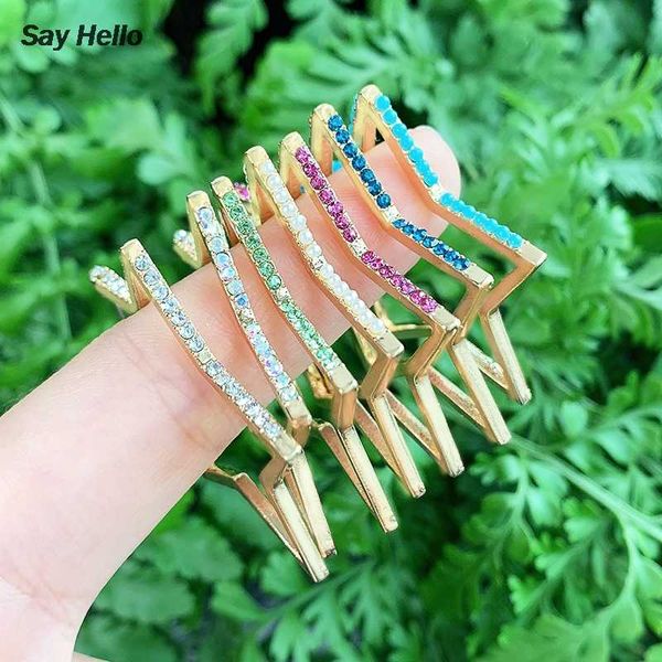 

say hello trendy stars crystals inlaid hoop earrings skinny boho classic minimal charming earrings ear studs femme brincos k5967, Golden;silver