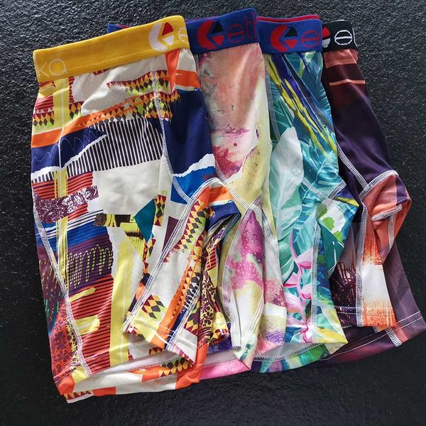 

mewest random colors ethika men's boxer underwear sports hip hop rock excise underwear skateboard street fashion quick dry, Black;white