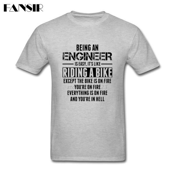

crazy shirt male short sleeve crewneck cotton being an engineer brand clothing men tshirts