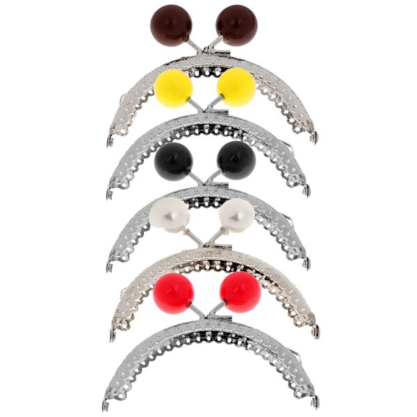 

5pcs antique iron metal for purse bag making frames with kiss clasps 8.5cm, Black