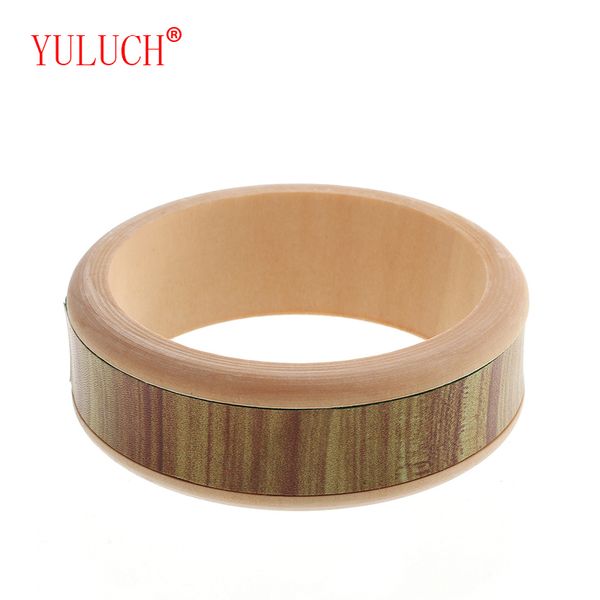 

bangle yuluch reative handmade wooden color trough inlaid leopard pu leather retro fashion woman jewelry accessories bangles party gift, Black