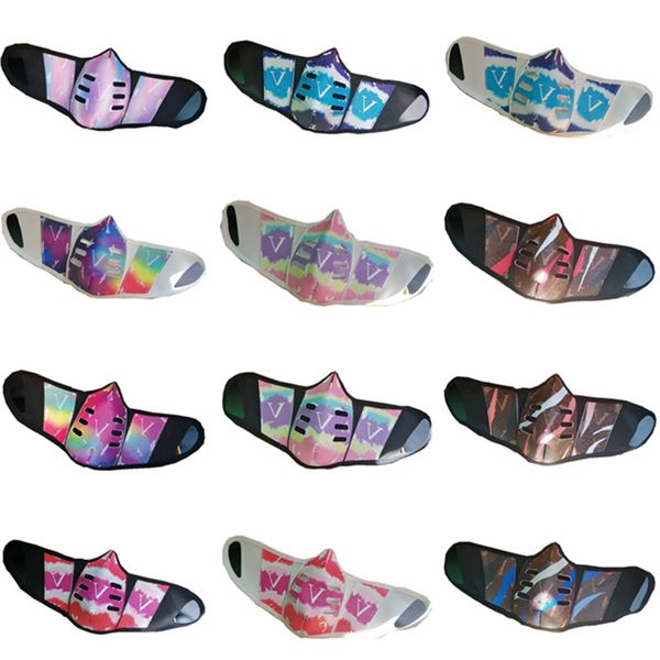 

красочные искусственные кожаные маски лица пылезащитные дышащие лица маски для лица мужчины женщины моющийся рот крышка на открытом воздухе, Blue