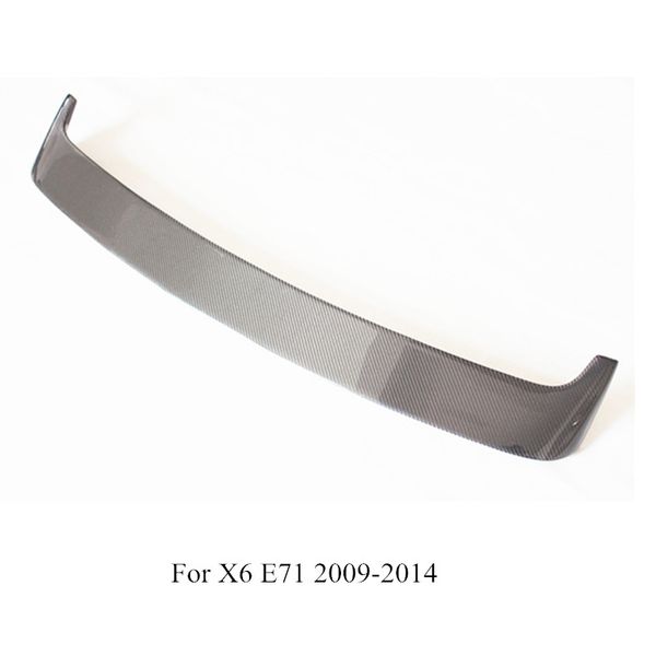 

1 piece 2009-2014 real carbon fiber rear spoiler for b-m-w x6 e71 accessories automobile spoiler for x6 e71
