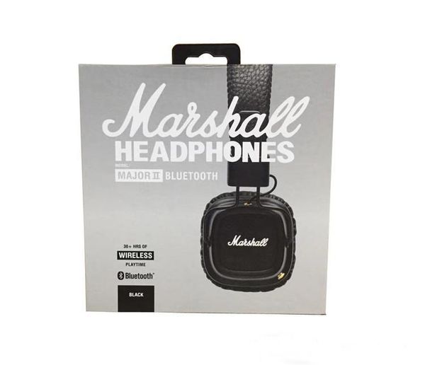 

marshall major ii 2.0 bluetooth wireless headphones dj headphone deep bass noise isolating headset earphone for smart phone