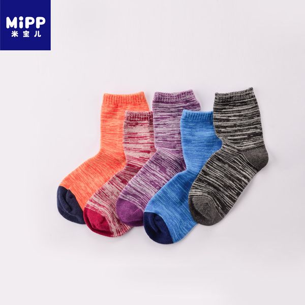 

kid socks spring autumn baby color yarn new style solid fashion soft cotton children for boys girls sport students socks 1pairs, Pink;yellow