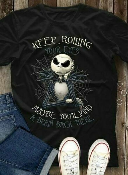 

keep rolling your eyes maybe you'll find a brain back there men t-shirt