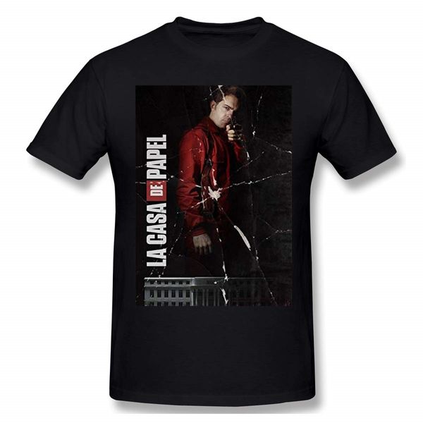 

zmeijon men la casa de papel popular t shirts black with short sleeve summer streewear sizes-3xl