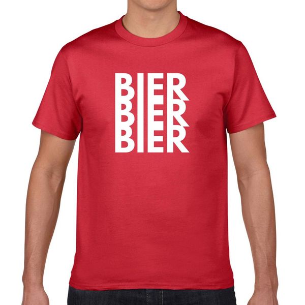 

mens t shirts 100% cotton bier bier bier printed t-shirt funny design beer t-shirt tees men womens shirts