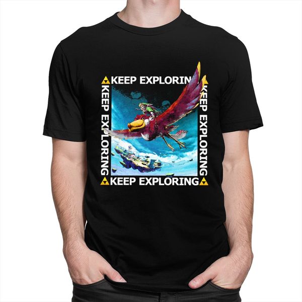 

fashion the legend of zelda t-shirt male pure cotton video game t shirt link tees short sleeve printed gaming t-shirt merch gift