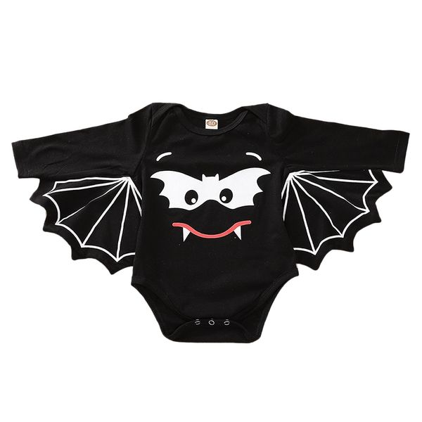 

baby toddler kids halloween cartoon costumes long sleeves infant bat romper cosplay costume jumpsuit outfit for boys girls 0-24m, Blue
