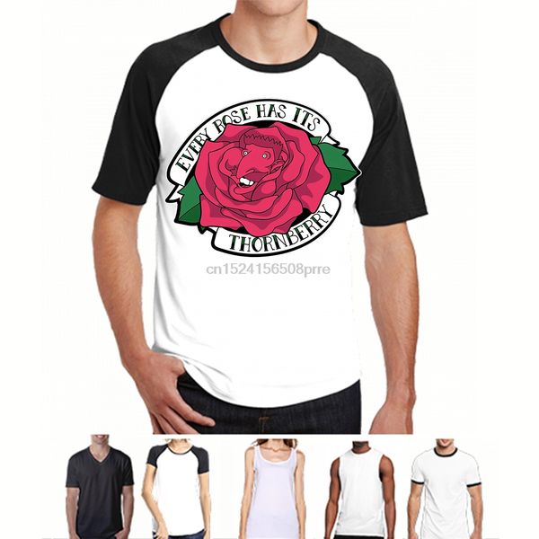 

printed men t shirt cotton o-neck tshirts every rose has its thornberry short-sleeve women t-shirt