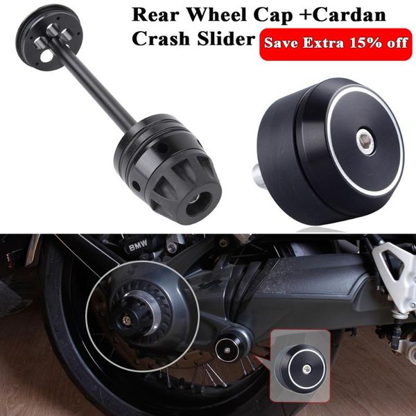 

final drive housing cardan crash slider protector & rear wheel fork axle cap for r1200gs lc r1250gs r ninet accessories
