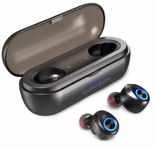 

earphones & headphones anomoibuds headphones aac tws wireless earphones bluetooth headsrt v5.0 sport entertainme earphone