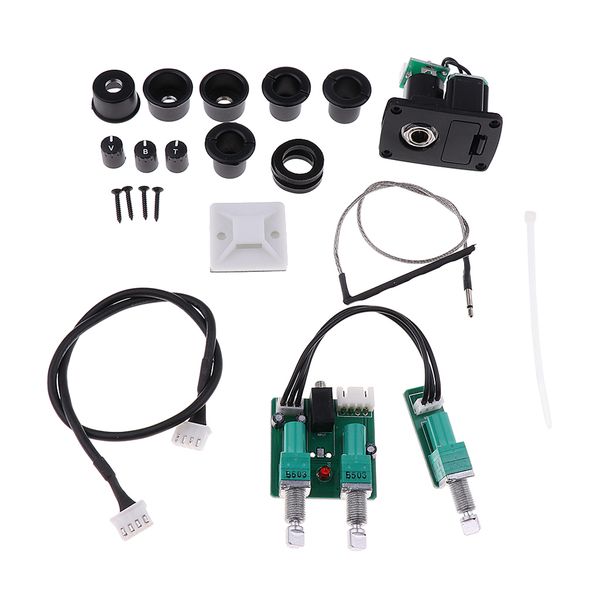 

2 band eq ukulele piezo pickup preamp system for ukulele hawaii guitar replacement