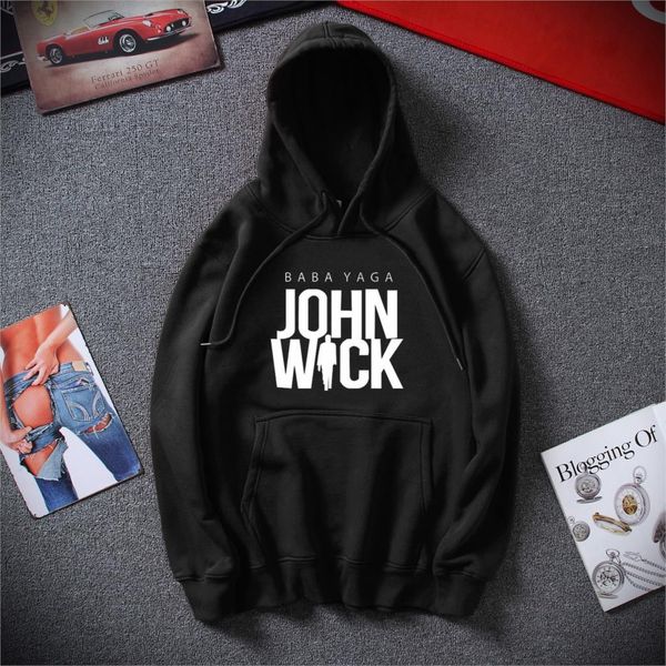 

новый зима streetwear джон wick глава 3 keanu reeves толстовка top мода хлопок sudadera hombre толстовка толстовка