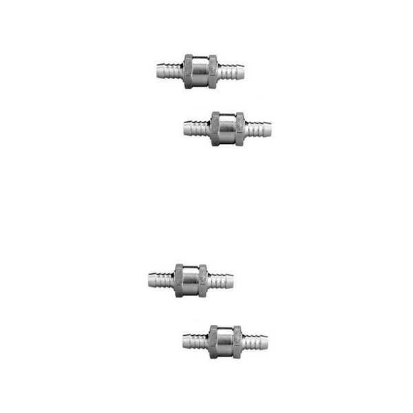 

4 pieces one way non return check valve 8mm & 10mm aluminium petrol water oil fuel