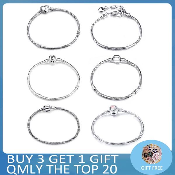 

charm bracelets charms pink enamel cherry blossoms flower clip snake bracelet for women jewelry making 3mm original diy, Golden;silver