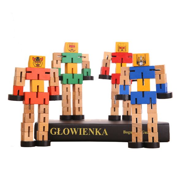 

kid toys early childhood toys puzzle transform wooden autobots selling educational toys gift of the