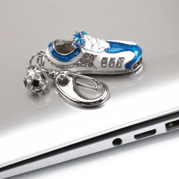 

portable crystal sneaker usb flash memory drive disk stick blue