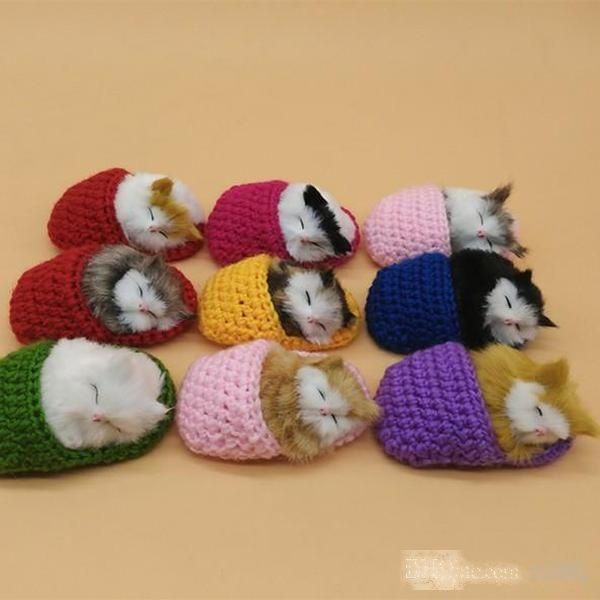 

creative plush stuffed animals toy lifelike simulation slipper cat talking ornaments for birthday party gift 6hy dd