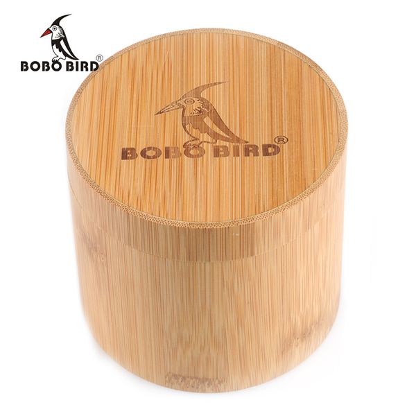 

watch boxes & cases bobo bird round bamboo box for watches, Black;blue