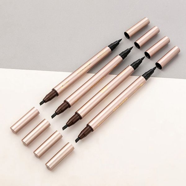 

eyeliner double-end eyebrow pen long lasting waterproof smudge-proof quick-drying liquid eye liner brow pro