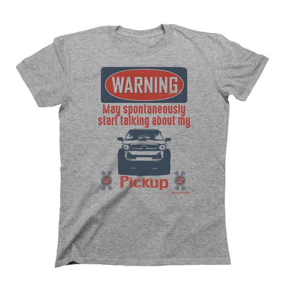 

2019 new cool tee shirt mens car t-shirt warning may spontaneously talk about my pickup japanese car fans hilux custom t-shirt