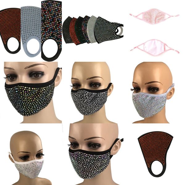 

алмазный bling bling пыле защитная маска моды рм2,5 mouth маски моющийся многоразовый jnjb