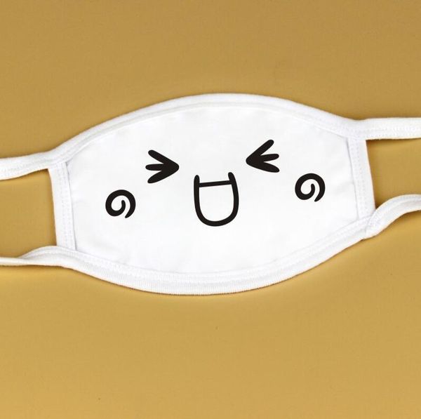 

хлопок симпатичные маски anime ткани рта корейской поп-маска мультфильм pattern пыле хлопок анти dust маска многоразового белая маска 151