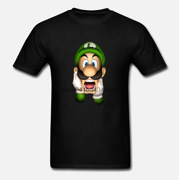 

men t shirt luigi`s mansion luigi video game short sleeve funny t-shirt novelty tshirt women