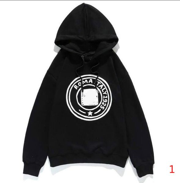 

20fw письма печать толстовки для мужчин женщин весна осень женская кофты homme пуловеры streetwear с капюшоном верхние части 2 цвета размер, Black