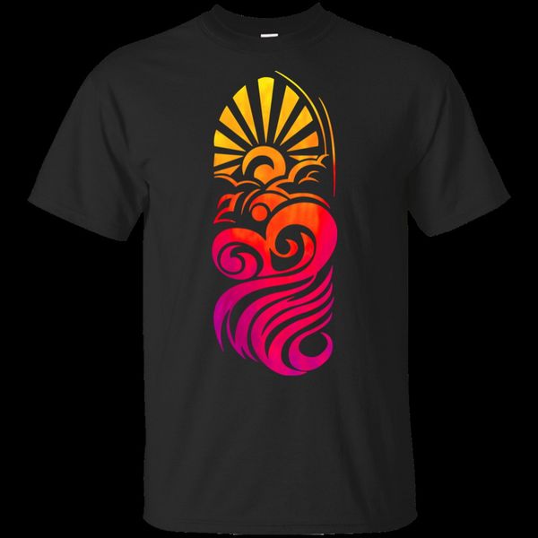 

ultra cotton graphic tees - ocean sunset loose size ajax tee shirt