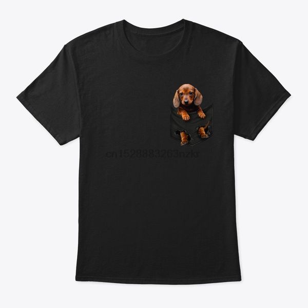 

men t shirt baby dachshund inside pocket t shirt women t-shirt