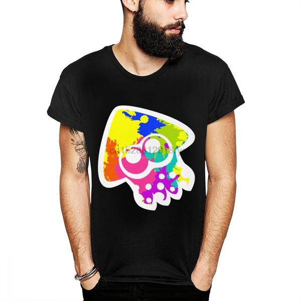 

soft cotton inked squid splatoon 2 unique custom for men t shirt anime design classic o-neck tee shirt s-6xl us size