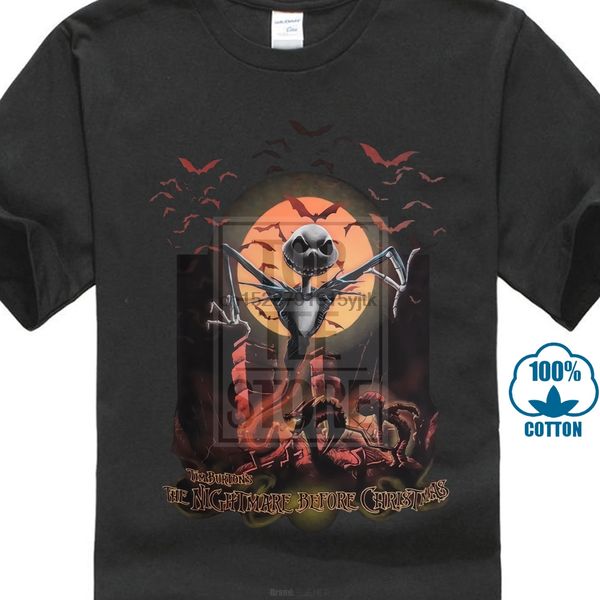 

tim burtons the nightmare before christmas t shirt black mens s