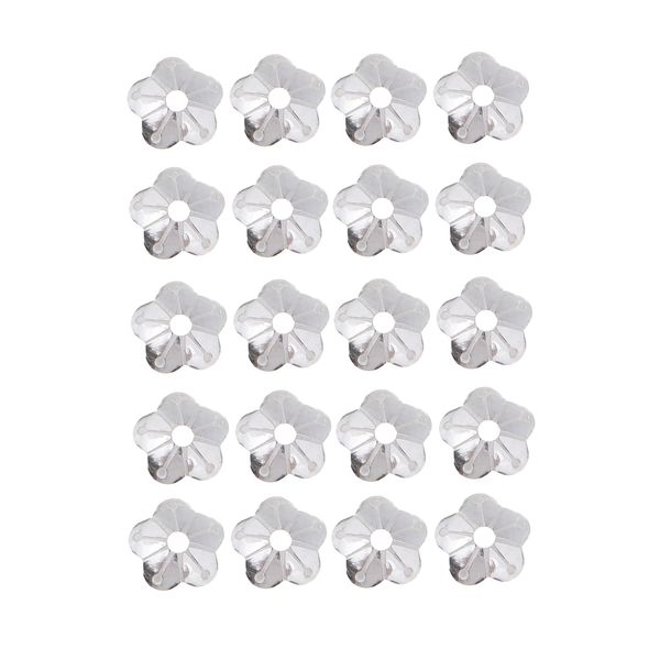 

20 pieces 925 sterling silver flower beads caps spacers for jewelry making 4mm