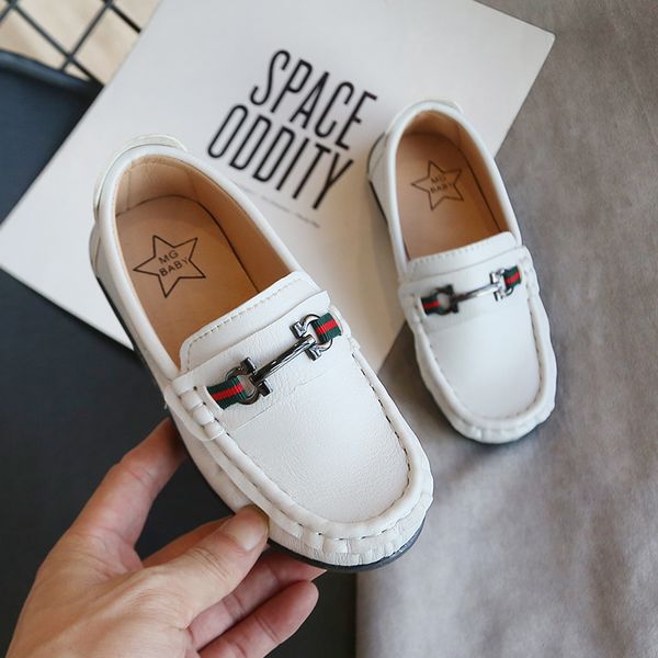 

boys loafers soft moccasins kids spring autumn slip on formal dress shoes children low-boat shoes kids zapatillas, Black;grey