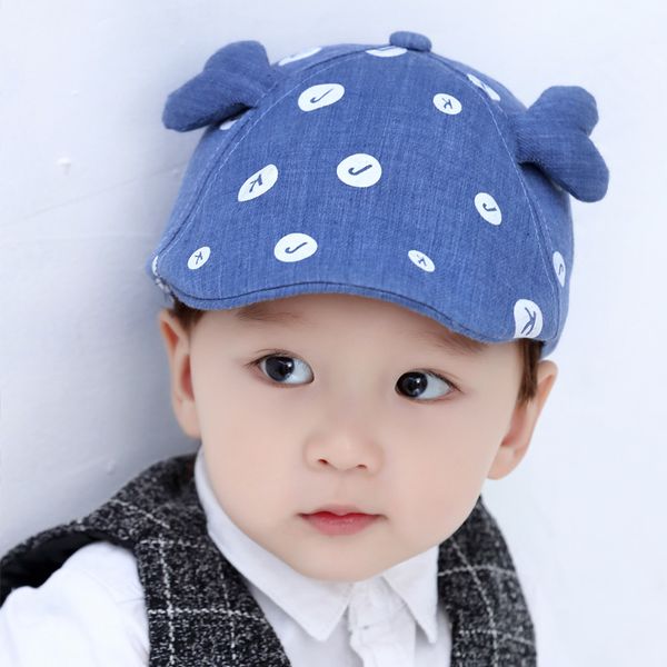 

berets baby beret spring summer autumn boys and girls' all-around baseball cap, Blue;gray