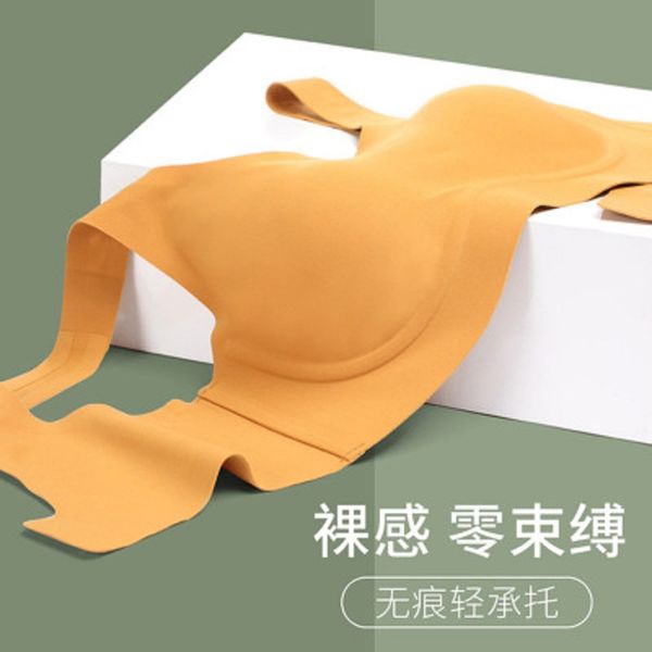 

bras non-marking, no steel ring, small breasts, gather, collect, breast, and anti-sagging adjustable sports bra women's, Red;black