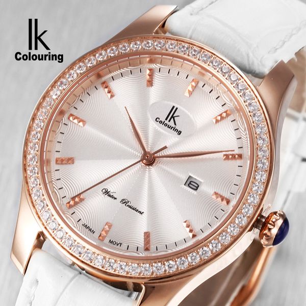 

white women watches stainless steel exquisite watch women rhinestone luxury casual quartz watch 2020 new arrivals, Slivery;brown