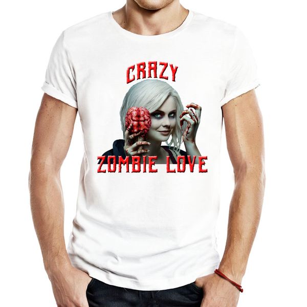 

izombie crazy zombie love t shirts men tees tv show television rose mciver pasnthroo zombie apocalypse liv liv moore