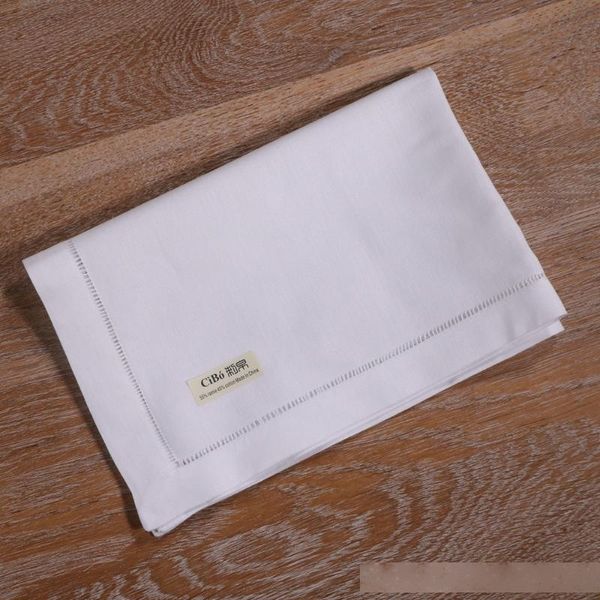

n044 : 4 pieces white ramie cotton ladder hemstitch table mat drawnwork place mat dinner placemat
