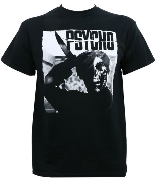 

аутентичные хичкока psycho фильм мать t-shirt s m l xl xxl new мужчины печати хлопок o образным вырезом рубашки верхний тройник