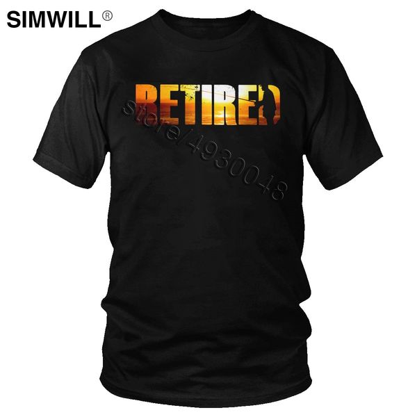 

retired fishing that's my plan t shirts classic design cotton retirement sunset fish t-shirt men short sleeve fisherman gift tee
