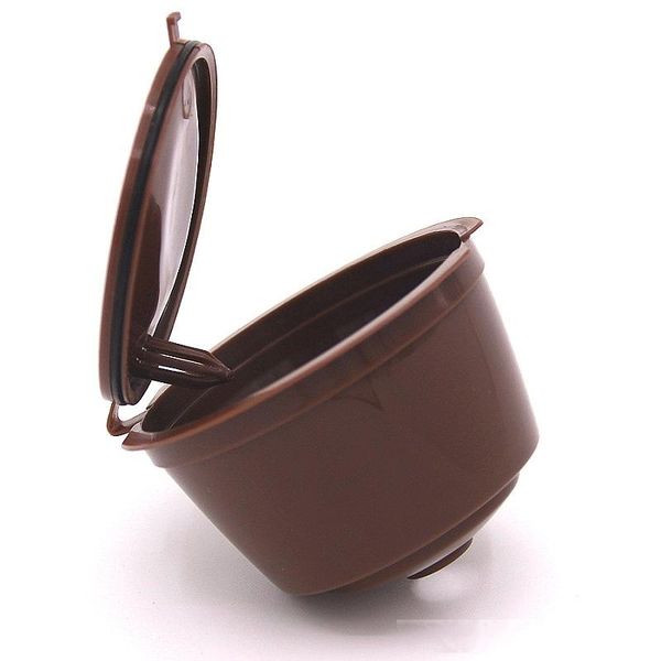 

coffee filter 20ml reusable refillable coffee capsule filters for nespresso with spoon brush kitchen accessories dhl