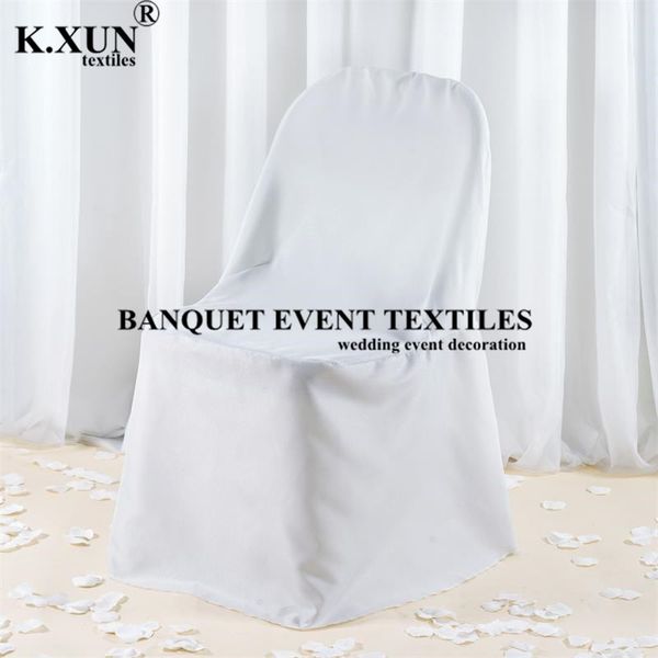 

100% polyester folding chair cover for banquet wedding event party decoration
