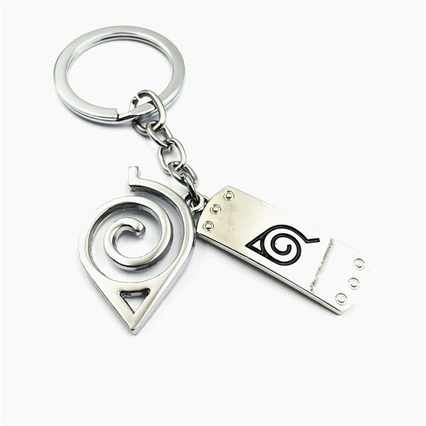 

10pcs/lot wholesale naruto key chain headband shuriken key rings holder men chaveiro car keychain women jewelry accessory gifts, Silver