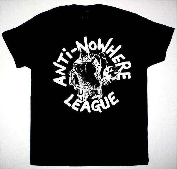 

anti nowhere league logo black t-shirt