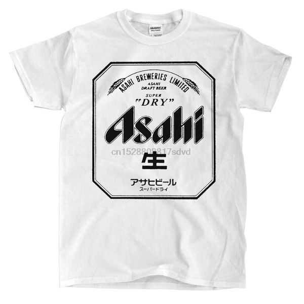 

asahi beer white t-shirt - доставка быстро! высокое качество! 2020 мужской tee