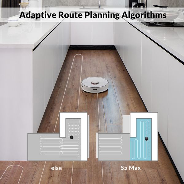 

roborock s5 max robot vacuum cleaner smart sweeping cleaning electric mop upgrade of s50 s55 home carpet dust robotic collector